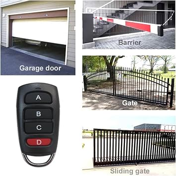 433Mhz Wireless Clone Remote Control Switch, 2X Extender Kit Universal Duplicator,Copy Cloning Universal Key Fob Remote Control for Electric Garage Gate Door Control Opener Replacement