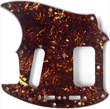 Guitar Pickguard Anti-scratch Plate for Fender Kurt Cobain Jag-Stang Style Guitar Replacement Parts 4 Ply Brown Tortoise
