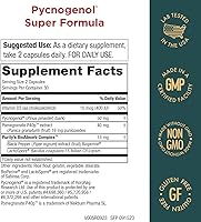 Vista 2 de Pycnogenol Super Formula- Activated Pycnogenol Pomegranate P40p- 60 Capsules