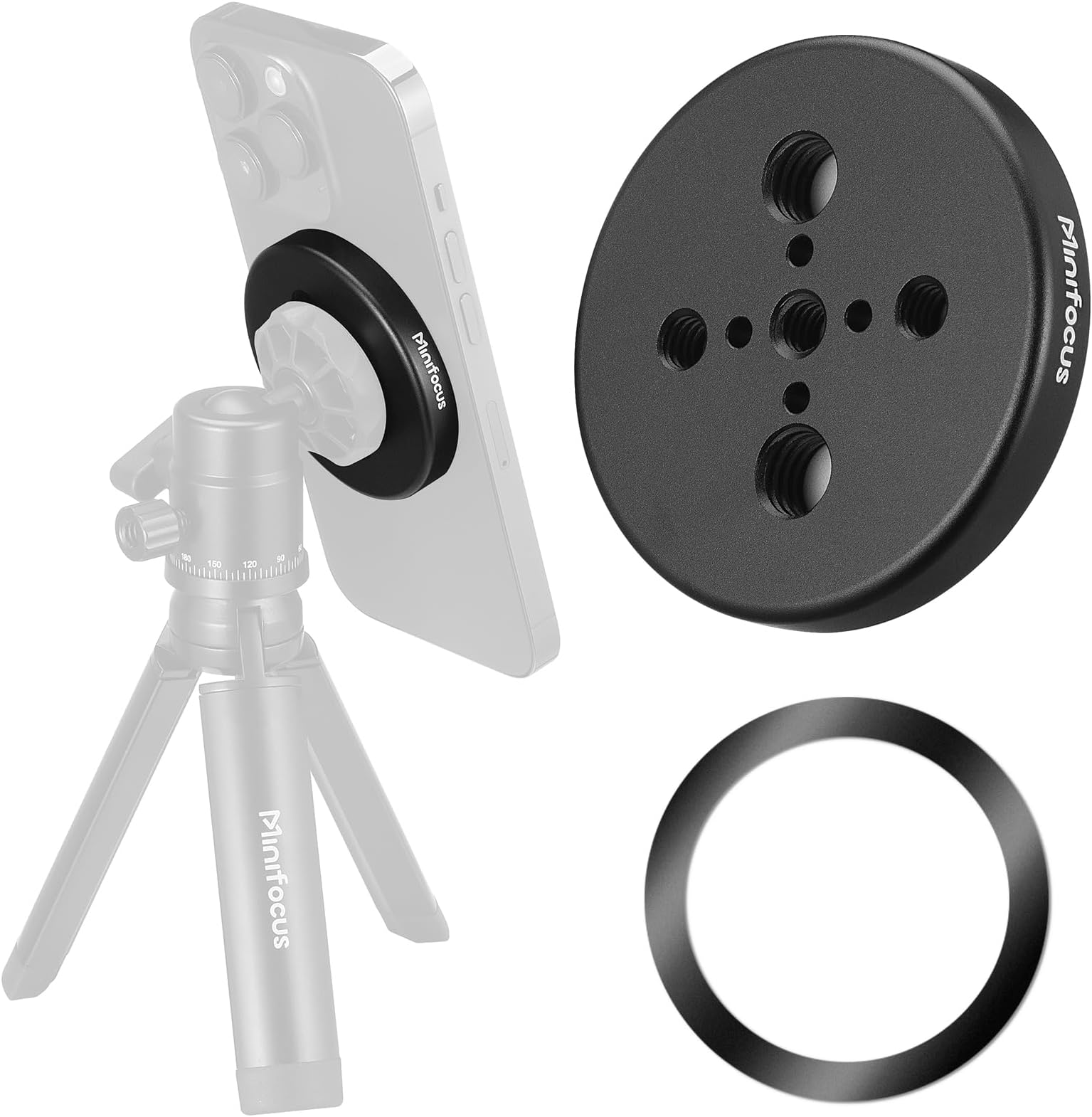 MINIFOCUS Phone Tripod Mount Adapter with 1/4