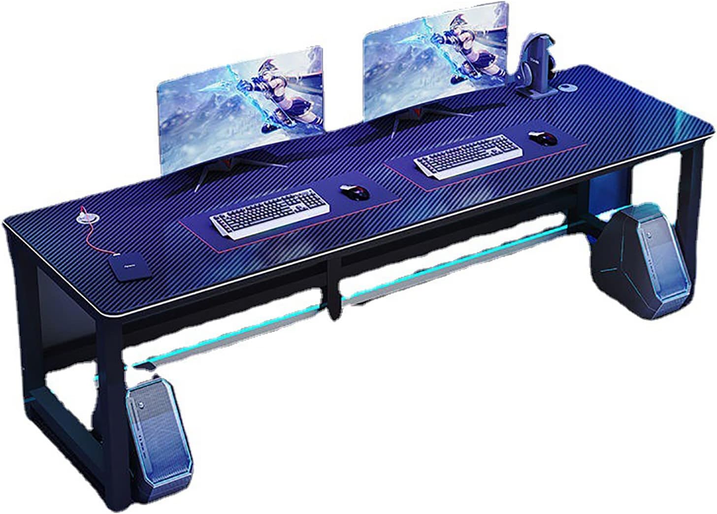 94" Bar Desk, Gaming Desk & Chair Combo, Home Gaming Desk