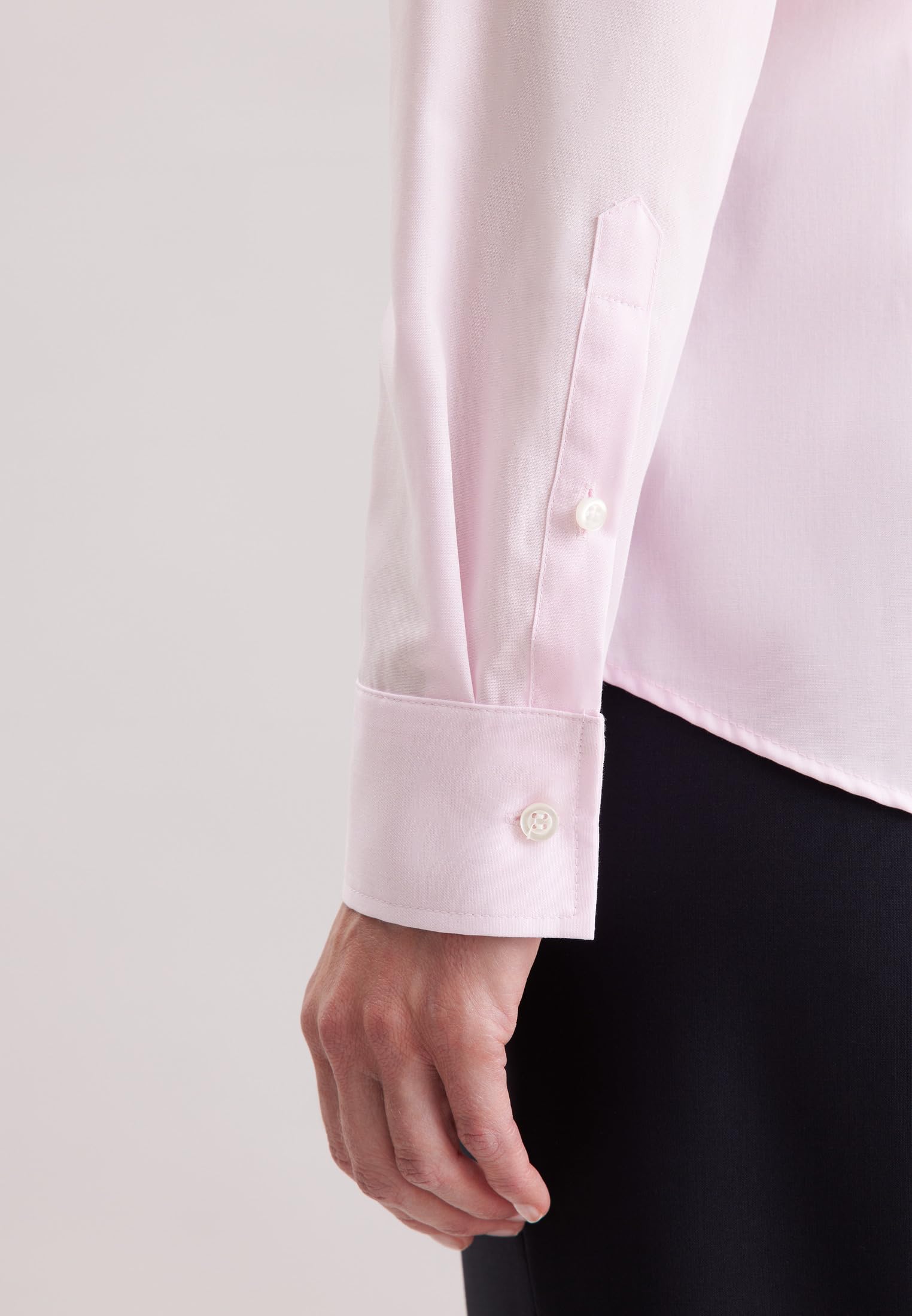 Seidensticker Bluzka damski Hemdbluse Langarm Slim Fit Uni Bügelfrei