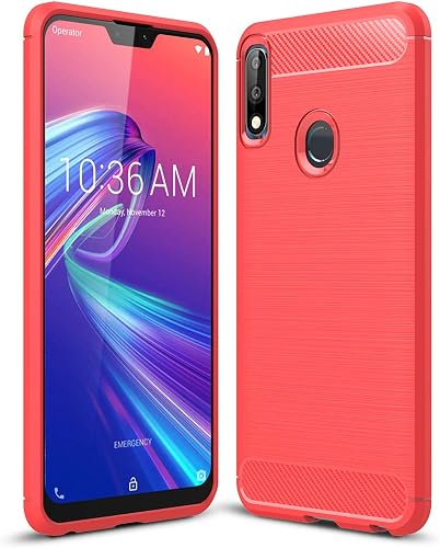 AOBOK ASUS Zenfone Max PRO ZB631KL Cover ASUS Zenfone Max PRO ZB631KL Custodia Rosso Ultrasottile Molle TPU Silicone Cover Protezione Anti Shock Case AOBOK ASUS Zenfone Max PRO ZB631KL Cover ASUS Zenfone Max PRO ZB631KL Custodia Rosso Ultrasottile Molle TPU Silicone Cover Protezione Anti Shock Case