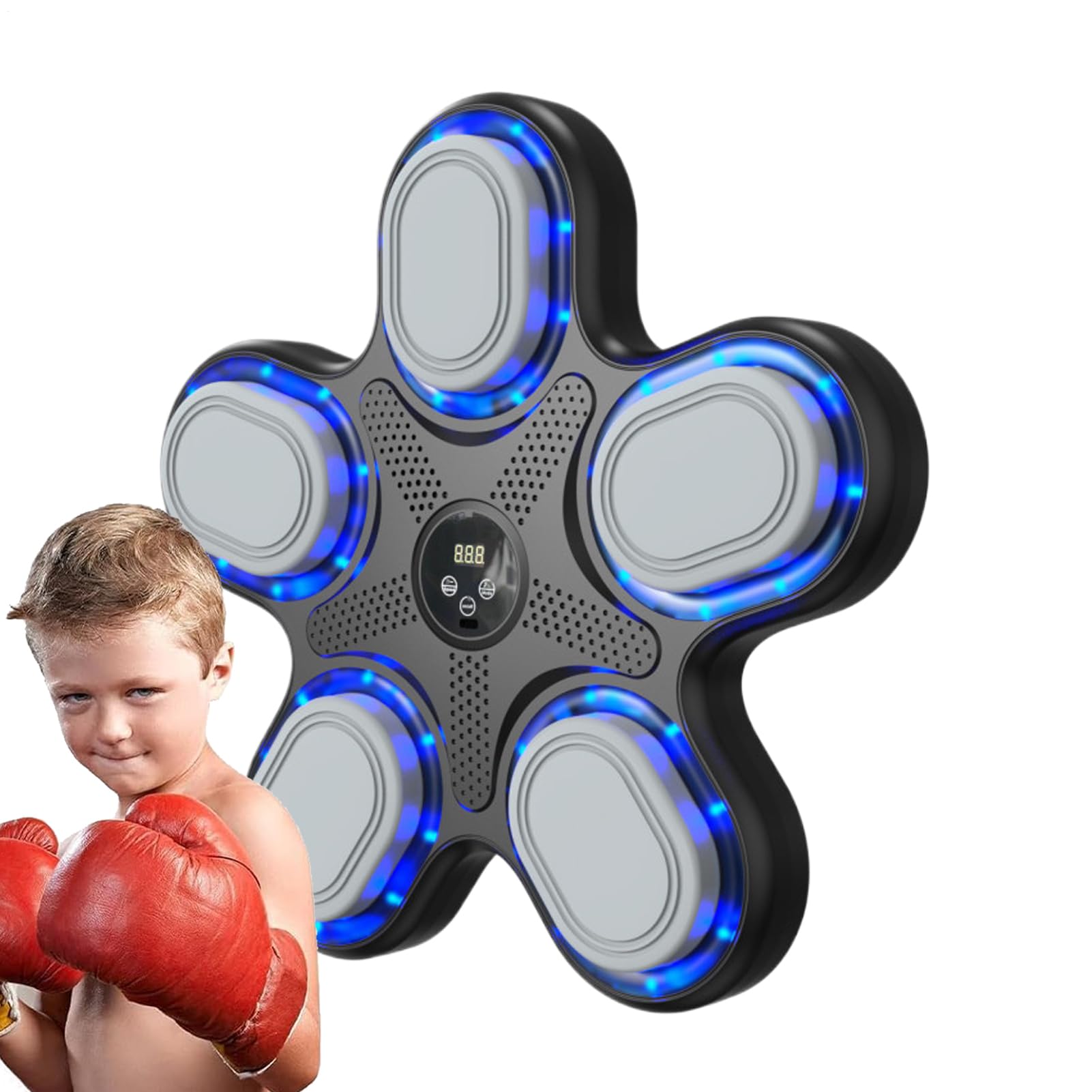 Macchina per la musica da boxe, punzonatrice da parete, attrezzatura da boxe wireless per palestra domestica, esercizi di punzonatura intelligente, allenatore