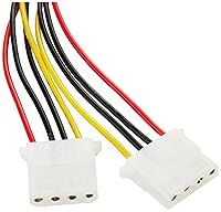 Vista 3 de StarTech.com LP4 a 2X LP4 Power Y Splitter Cable MF - LP4 Splitter - Molex Y Splitter - Molex Splitter (PYO2L)