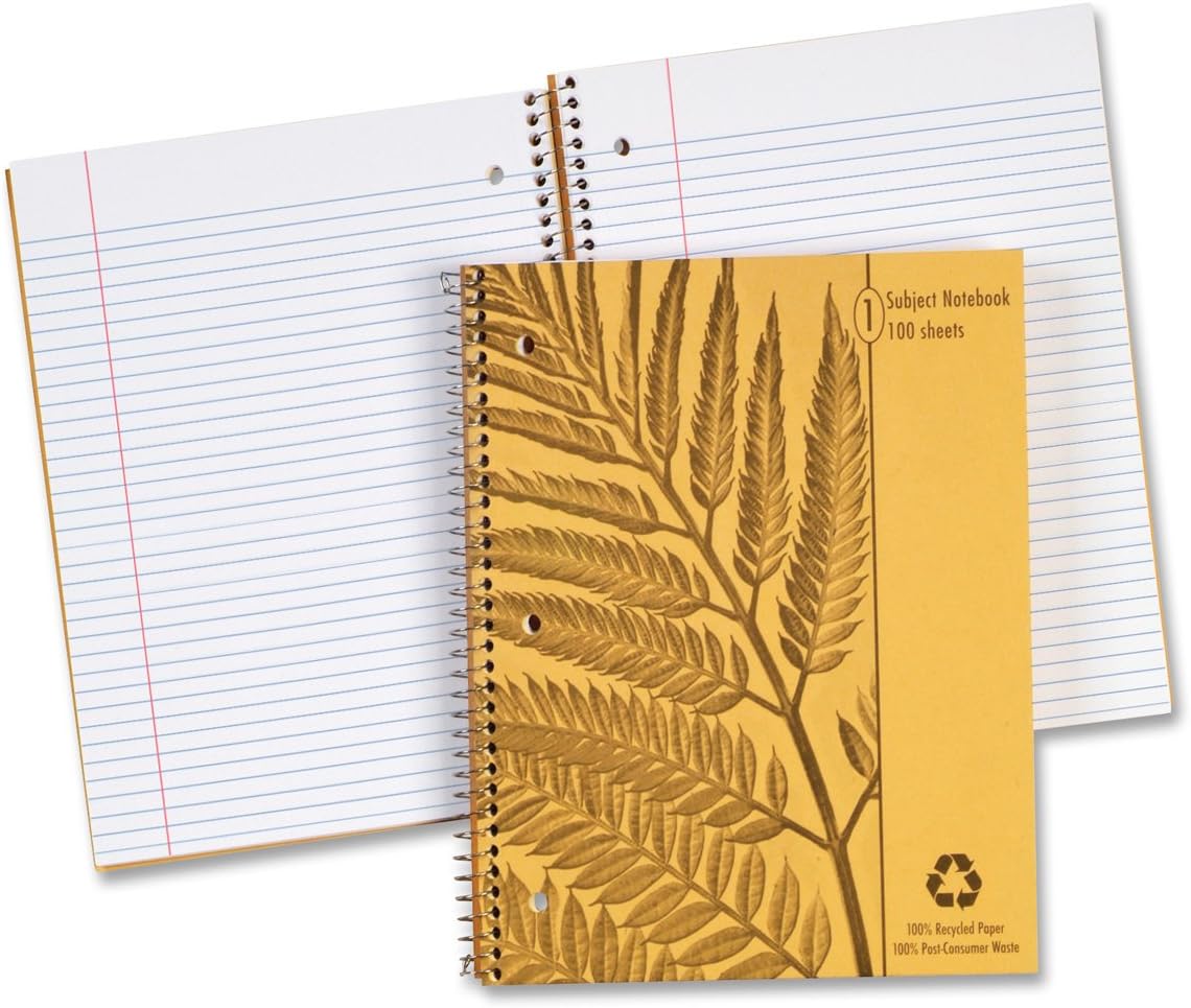 Ampad Envirotec 1 Subject Notebook, College Ruled with