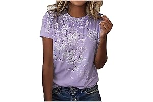 2024 Casual Summer Short Sleeve Tees for Women