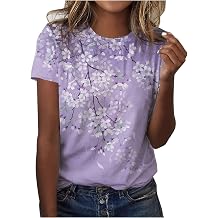 Womens Tops Summer Tops for Women 2026 Casual T-Shirts Graphic Tee Short Sleeve Top Print Fashion Loose Blouses