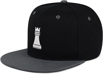 JPAK Rook Chess Figure Hip-Hop Snapback Hat Embroidered Baseball Cap Rook Chess