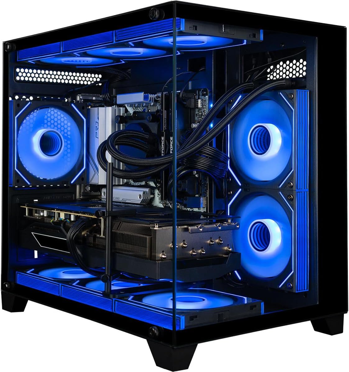 Panorama Gaming PC Desktop (NVD GeForce RTX 5080, Intel 24-Core i9-14900KF Processor, 96GB DDR5 RAM, 4TB Gen4 NVMe SSD, WiFi 6E, HDMI, Windows 11 Pro) Best 2025 Prebuilt Tower RGB Gamer Computer