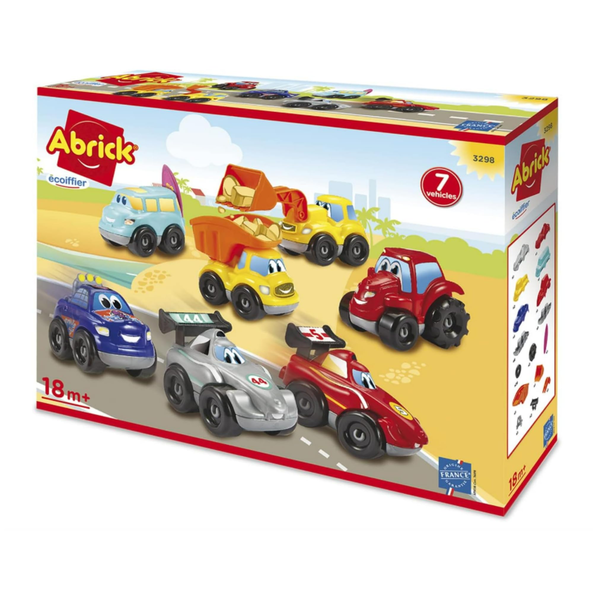 Ecoiffier Cofanetto 7 Veicoli Abrick – Auto Da Costruire Per Bambini Dai 18 Mesi, Prodotto In Francia! 🚜🚗🇫🇷 - 4