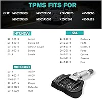 Vista 6 de 529332M000 TPMS Sensor de monitoreo de presión de neumáticos para Kia Cadenza Forte Optima Sorento Soul, Hyundai Accent Sonata Elantra GT Genesis