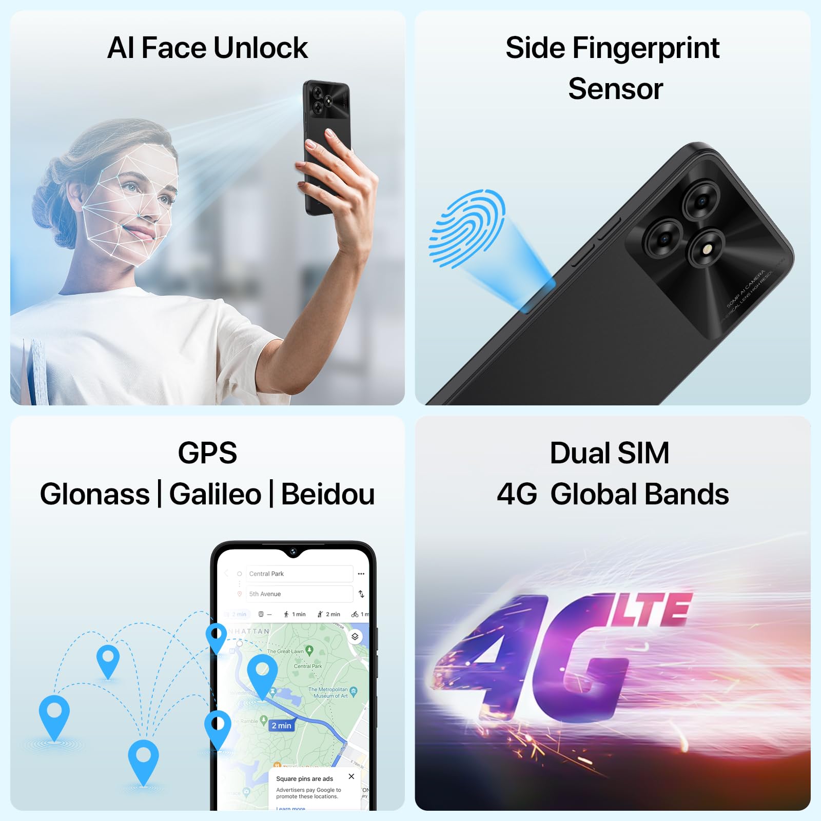 Amazon.com: UMIDIGI G5 Android 13 Smartphone, 5000mAh 8+
