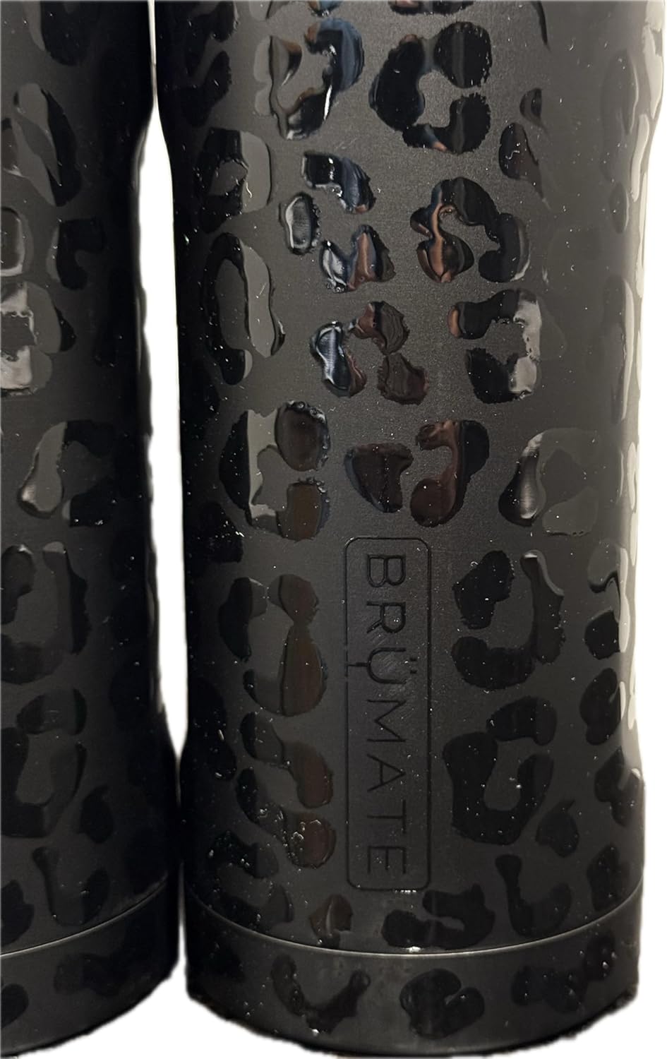 Brumate 12 oz. Straw Tumbler 2-Pack, Onyx Leopard (Black on Black) - Image 4