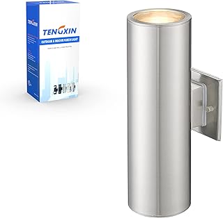 TENGXIN Outdoor Brushed Nickel Sconce