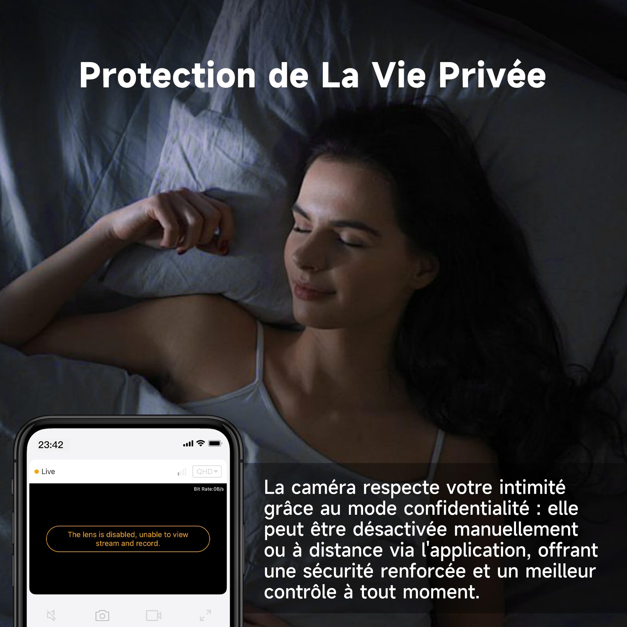 LAXIHUB 3K/5MP Caméra Surveillance WiFi Intérieur, 2,4GHz/5GHz Caméras WiFi avec Vision Nocturne, 355° PTZ Caméra Maison, Suivi Automatique, Audio Bidirectionnel, Compatible Google Assistant et Alexa