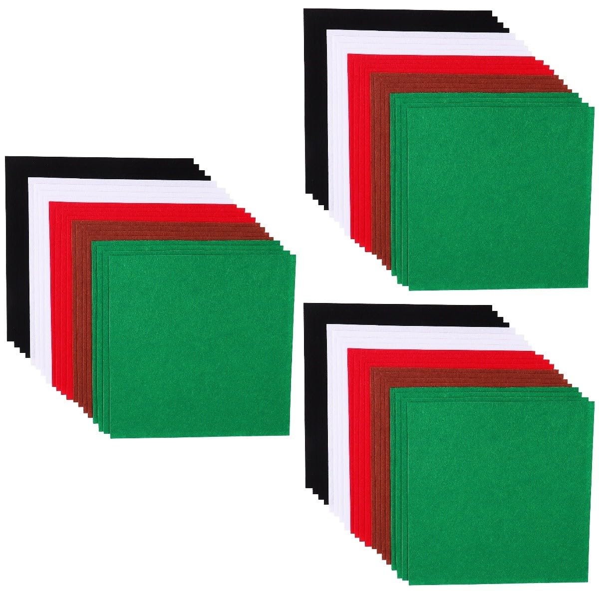 60stücke Teiliges Bunter Filzplatten Für Bastelprojekte Weihnachtsdekoration Für DIY-handarbeiten Kreative Gestaltungen