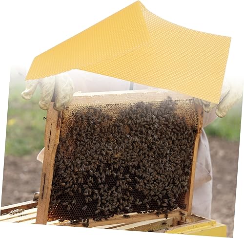 Miniatura 6 de Veemoon Hojas de base de cera de colmena, 30 piezas, suministros de apicultura, marcos de abeja, placa de nido, equipo de colmena