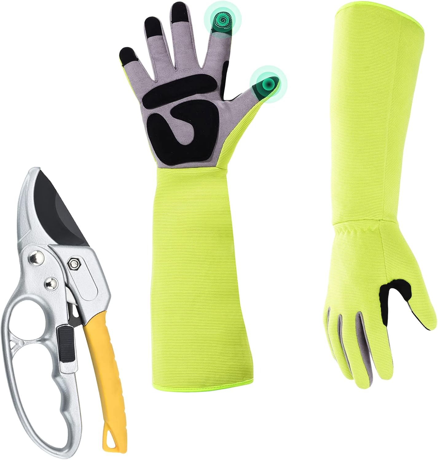 pruning shears & gardening gloves