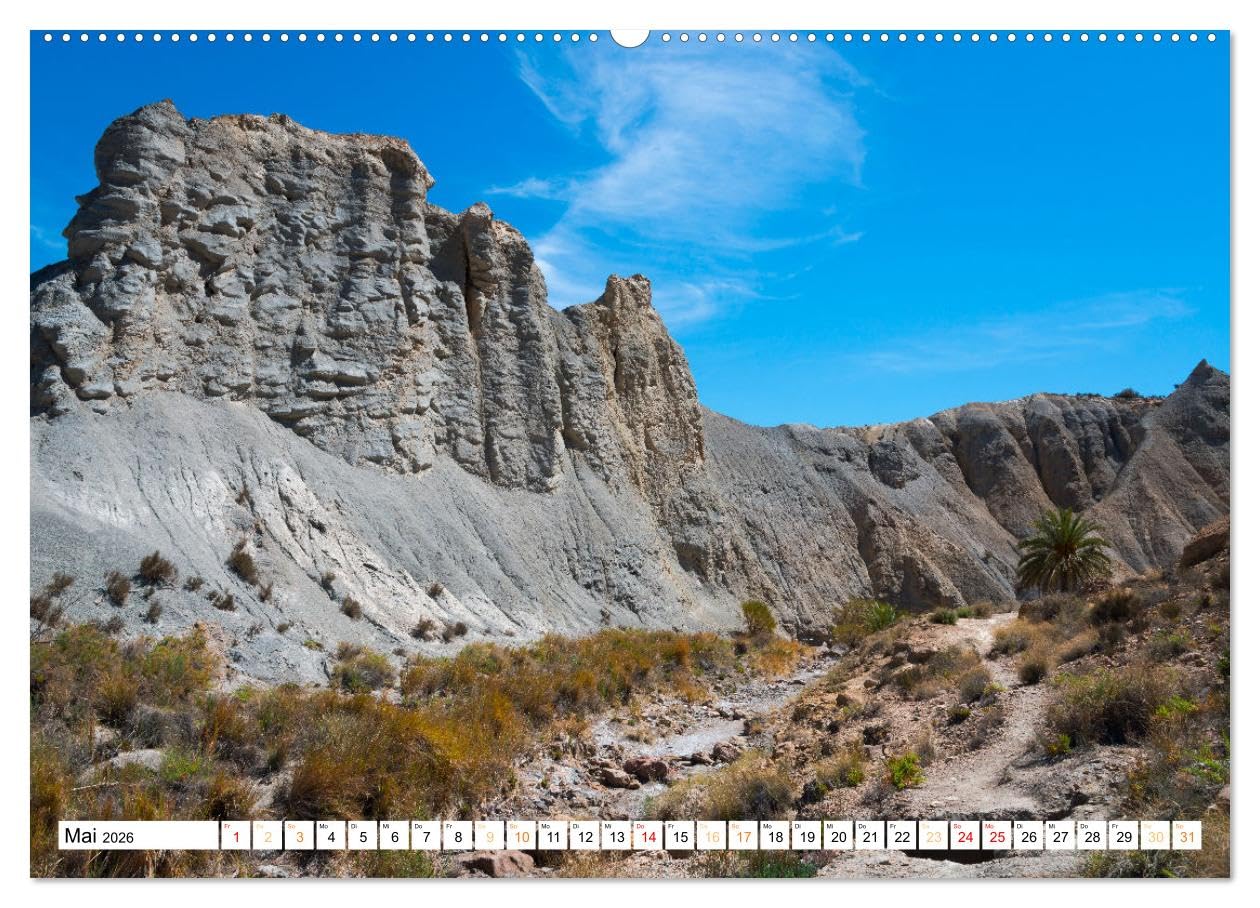 Wüsten in Spanien (hochwertiger Premium Wandkalender 2026 DIN A2 quer), Kunstdruck in Hochglanz: Entdecken Sie faszinierende Landschaften in Spanien. (CALVENDO Orte)