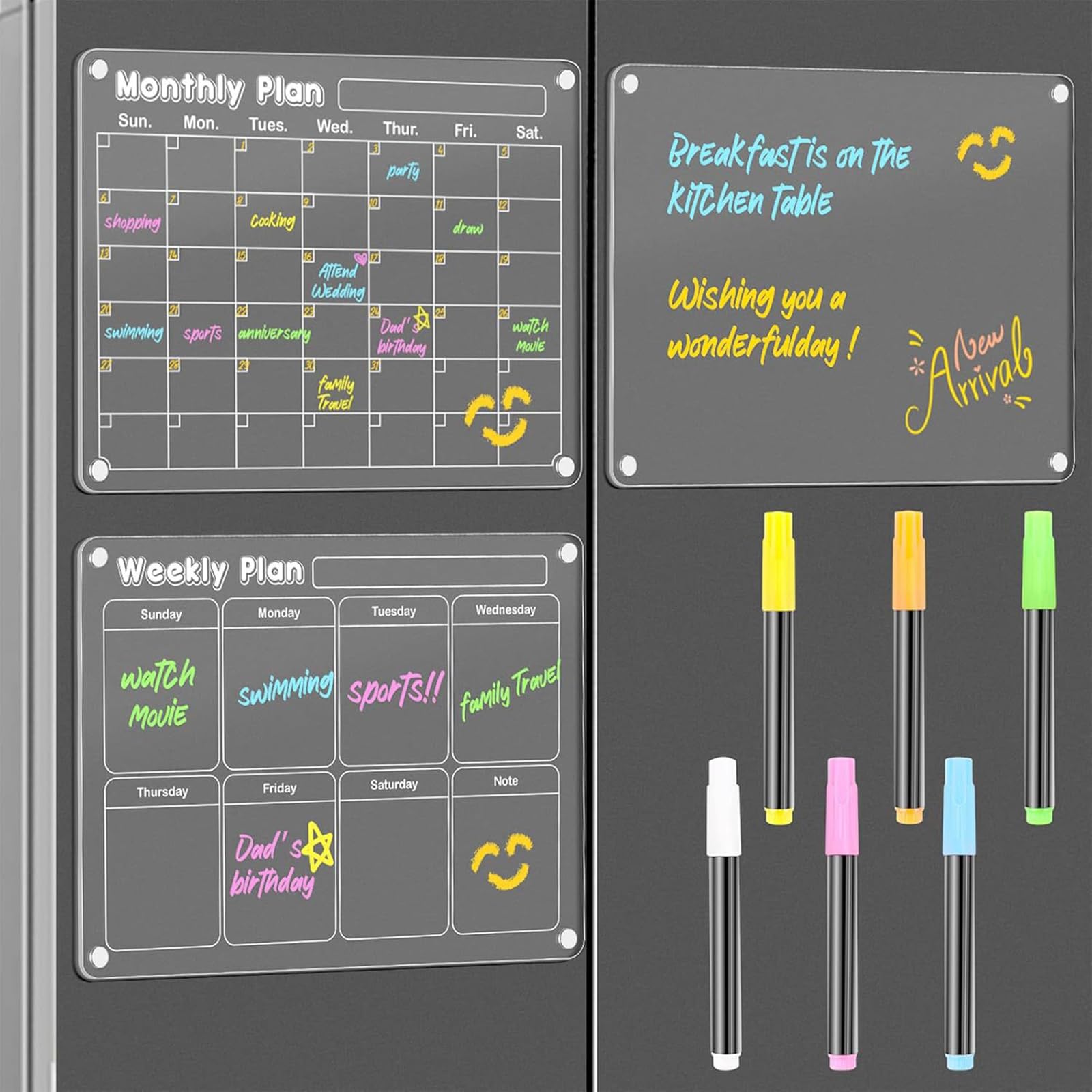 Tableau inscriptible avec marqueur pour notes