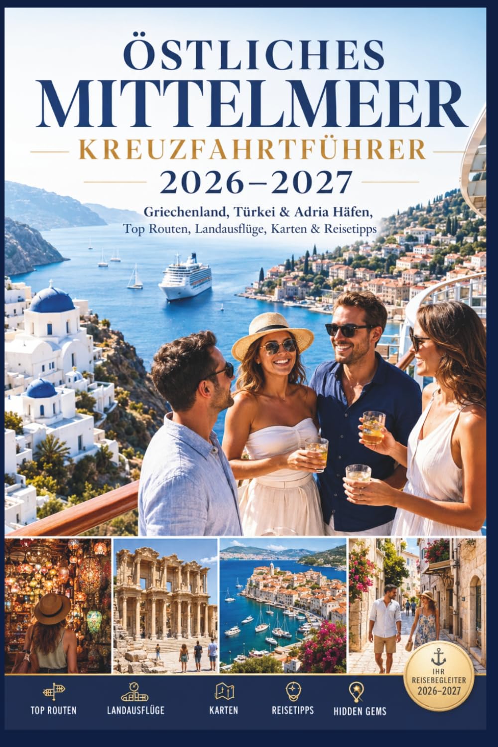 Östliches Mittelmeer Kreuzfahrtführer 2026–2027: Griechenland, Türkei & Adria Häfen, Top Routen, Landausflüge, Karten & Reisetipps