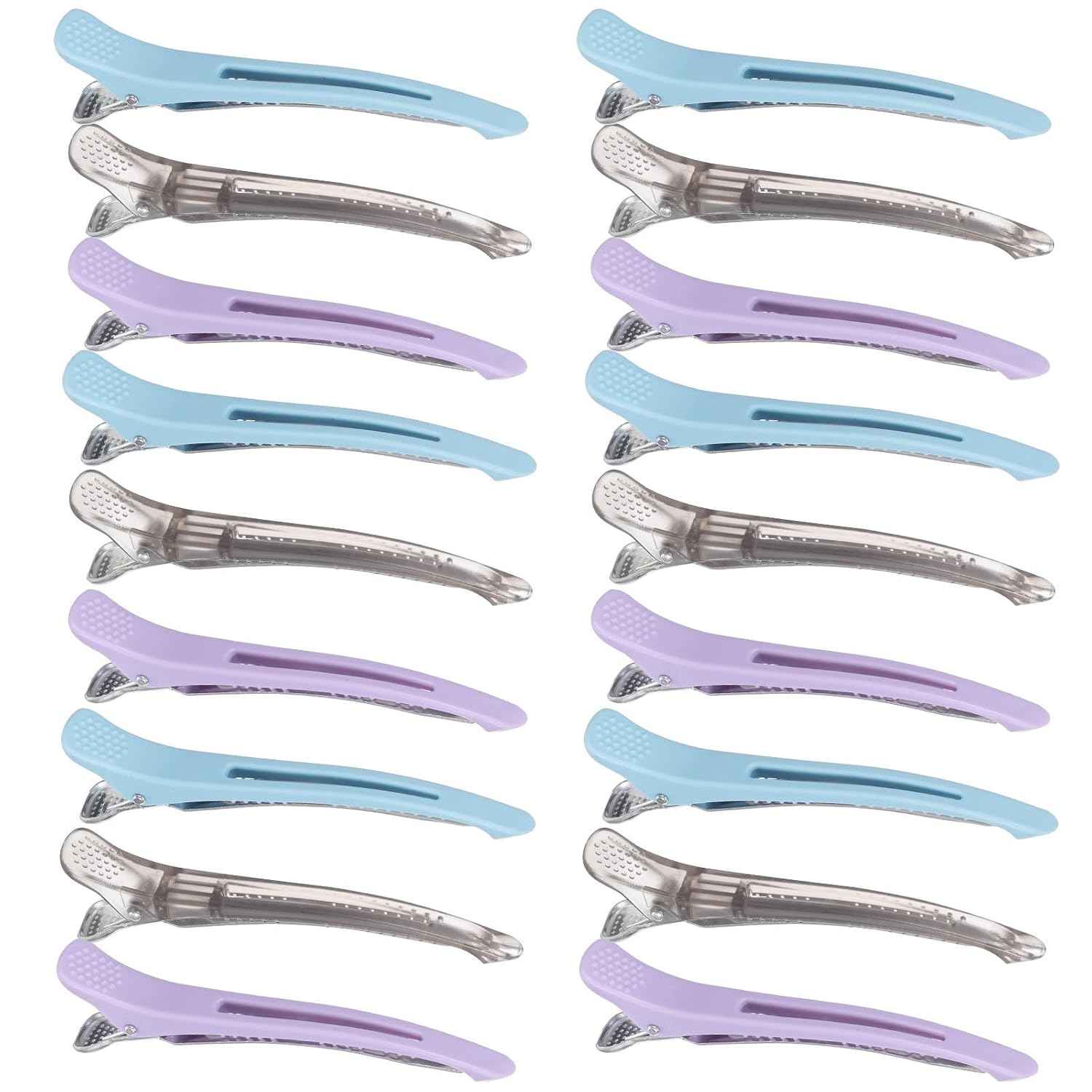 minkissy 18pcs Plastic Hair Clips for Women Hair Styling and Sectioning No Crease Alligator Clips Secure Hold for Travel and Makeup Use