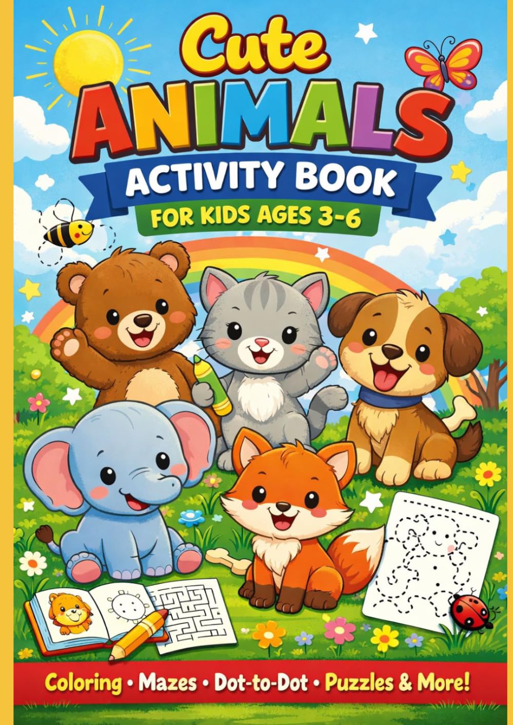 Cute ANIMALS ACTIVITY BOOK