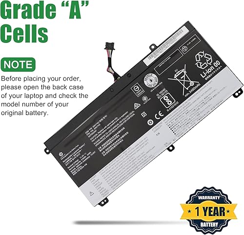 Miniatura 4 de Batería de repuesto 45N1742 para Lenovo ThinkPad T550 T550s T560 W550 W550s P50s Series 45N1743 45N1740 45N1741 00NY639 SB10K12721 11.4V 44Wh