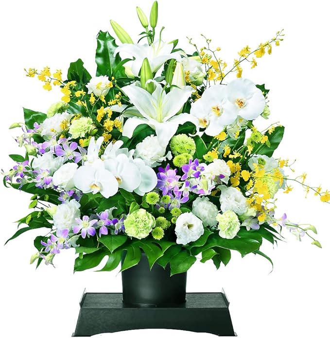 保障 法事用アレンジメント お供えアレンジメント 花キューピット商品 枕花 お供え ご命日用