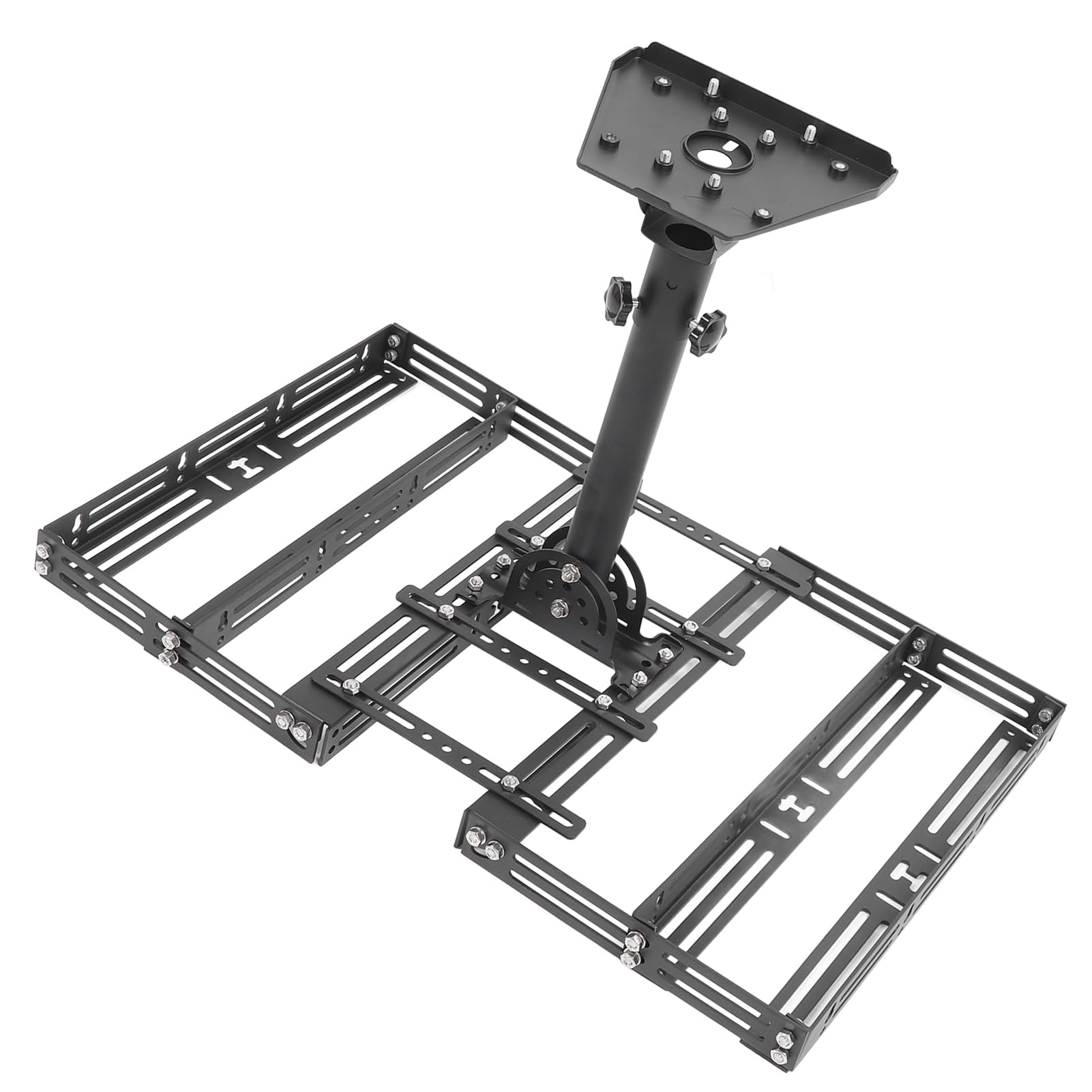 Kit di montaggio per colmo del tetto Angolo regolabile Installazione senza trapano Costruzione PC in acciaio legato di alta qualità per il di montaggio di pannelli solari di