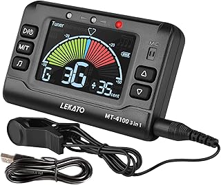 Sponsored Ad - LEKATO Metronome Tuner, Rechargeable 3 In 1 Digital Metronome for Guitar, Bass, Violin, Ukulele and Chromat...