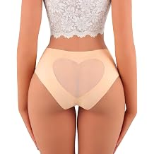 Hibluco Seamless Women Briefs Underwear Love Lace Panties Cheeky Bikinis