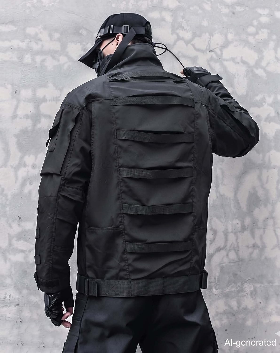 Niepce Inc Japanese Techwear Windbreaker Jackets for Men with Multi Pocket