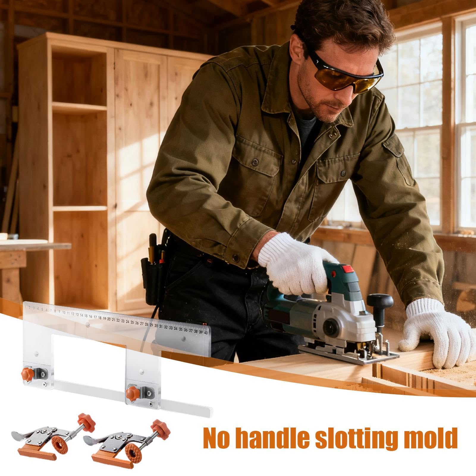 Strumento ausiliario per | Precisione – Modello per la lavorazione del legno per officine domestiche, per professionisti di armadietti, appassionati di lavori di ristrutturazione domestica