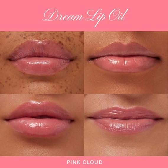 Summer Fridays Dream Lip Oil - Tint Trip Oil with Moisturizing Sheer Coverage, High Shine, Deep Hydration - Non-Sticky Formula for Long Lasting Softness - Pink Cloud 1.5 oz | 保湿着色リップグロスオイル、長持ちする柔らかさと輝き、栄養ビタミンEを含むべたつかないフォーミュラ