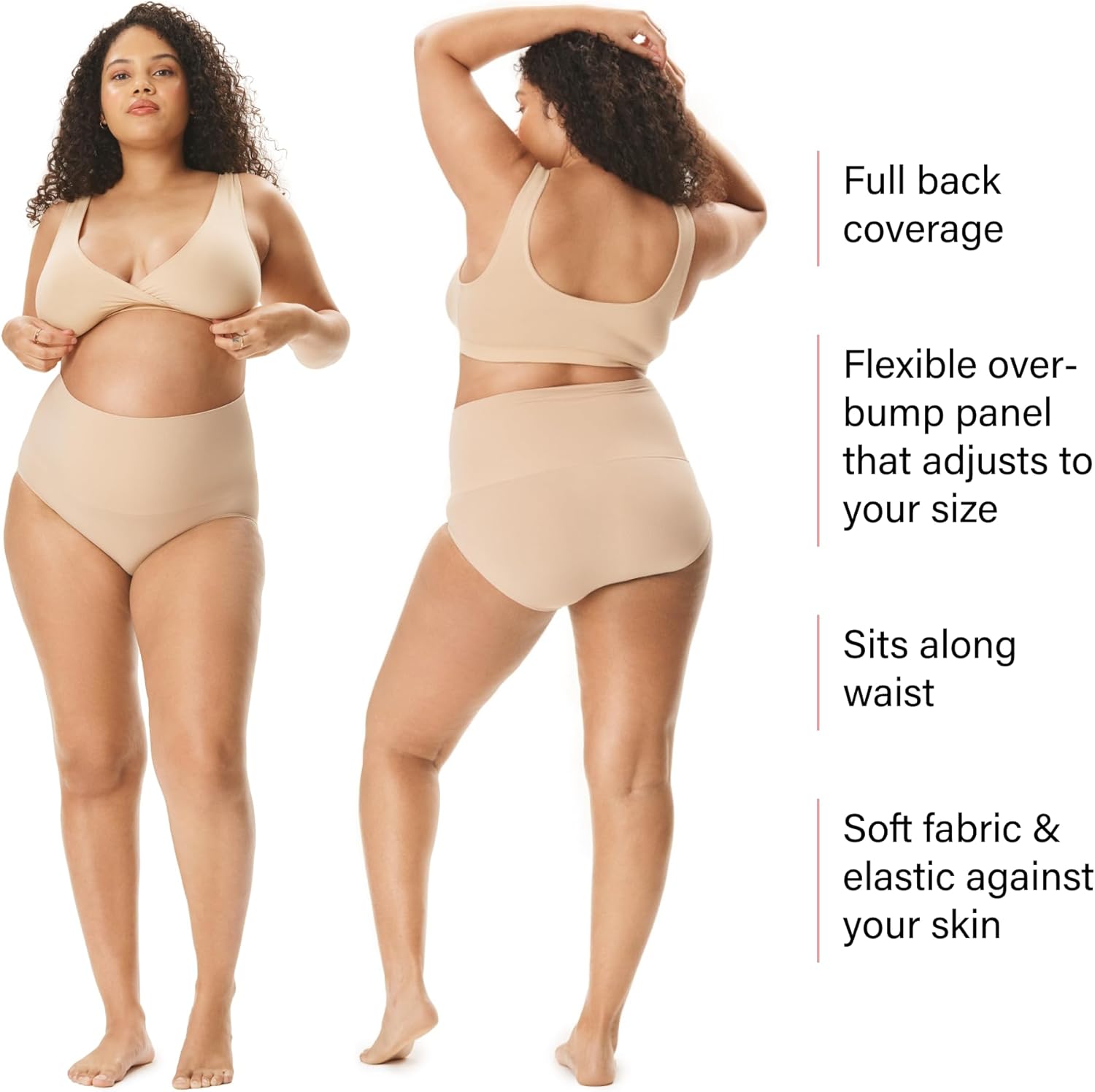 Motherhood Maternity 2-Pack Seamless Over-the-Bump Panty - Image 3