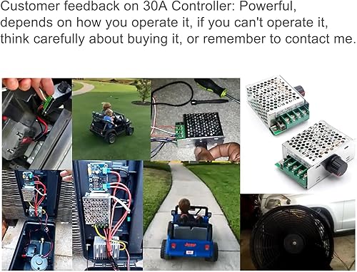Miniatura 8 de RioRand Interruptor controlador de velocidad de motor CC PWM de 7-70 V 30A