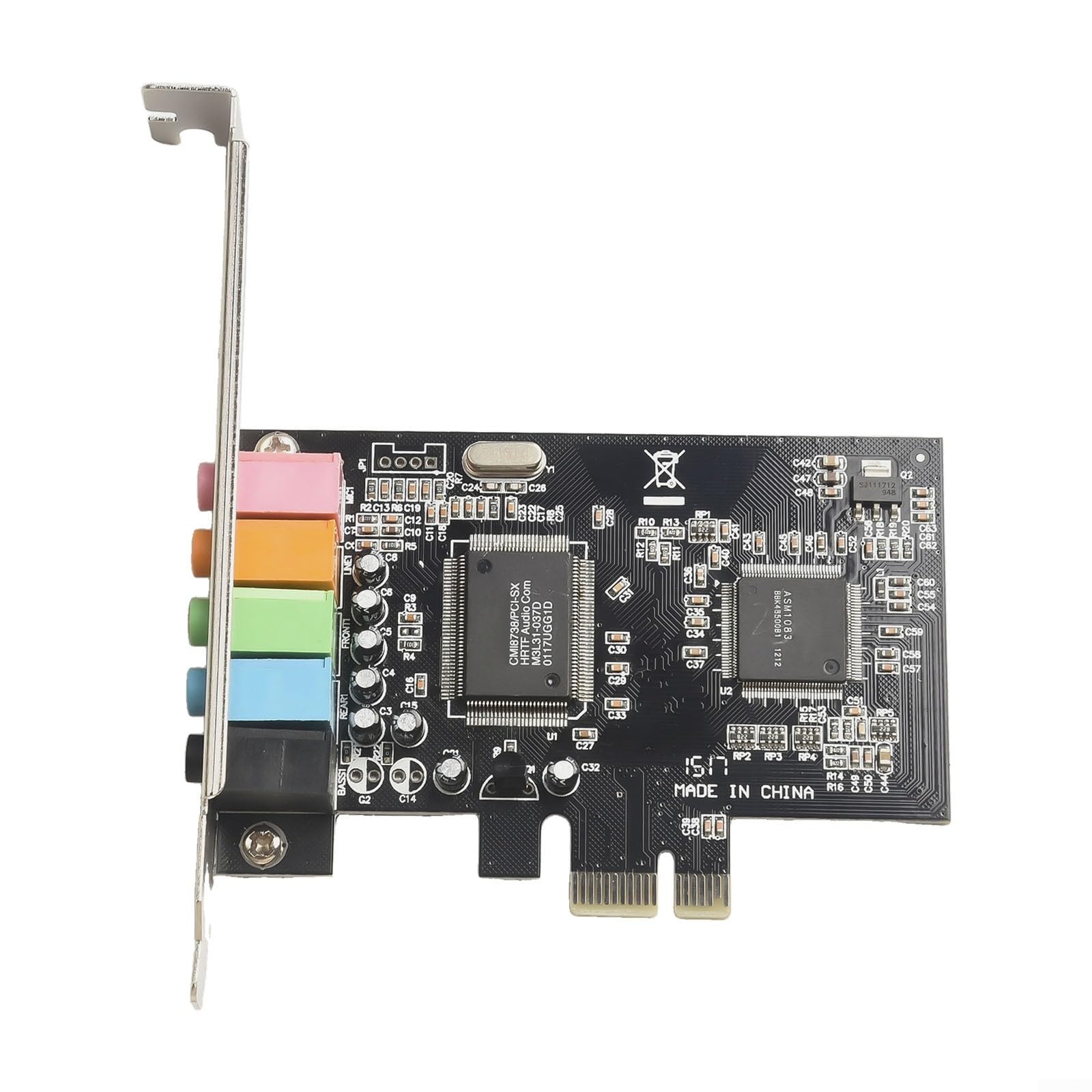 Zoegneer PCI E 5 Scheda audio interna a 1 canale 6 canali Audio 3D con EAX e DirectSound Supporto 3D per Windows 2000 7 8 10 e opzioni di uscita multipla anteriore posteriore
