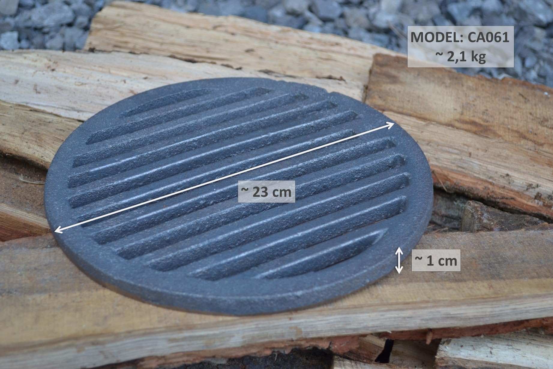 Grille Ronde En Fonte Pour Poêle Ou Cheminée - Diamètre 25 Cm - Support Pour Bois, Grille De Four, Table De Jardin