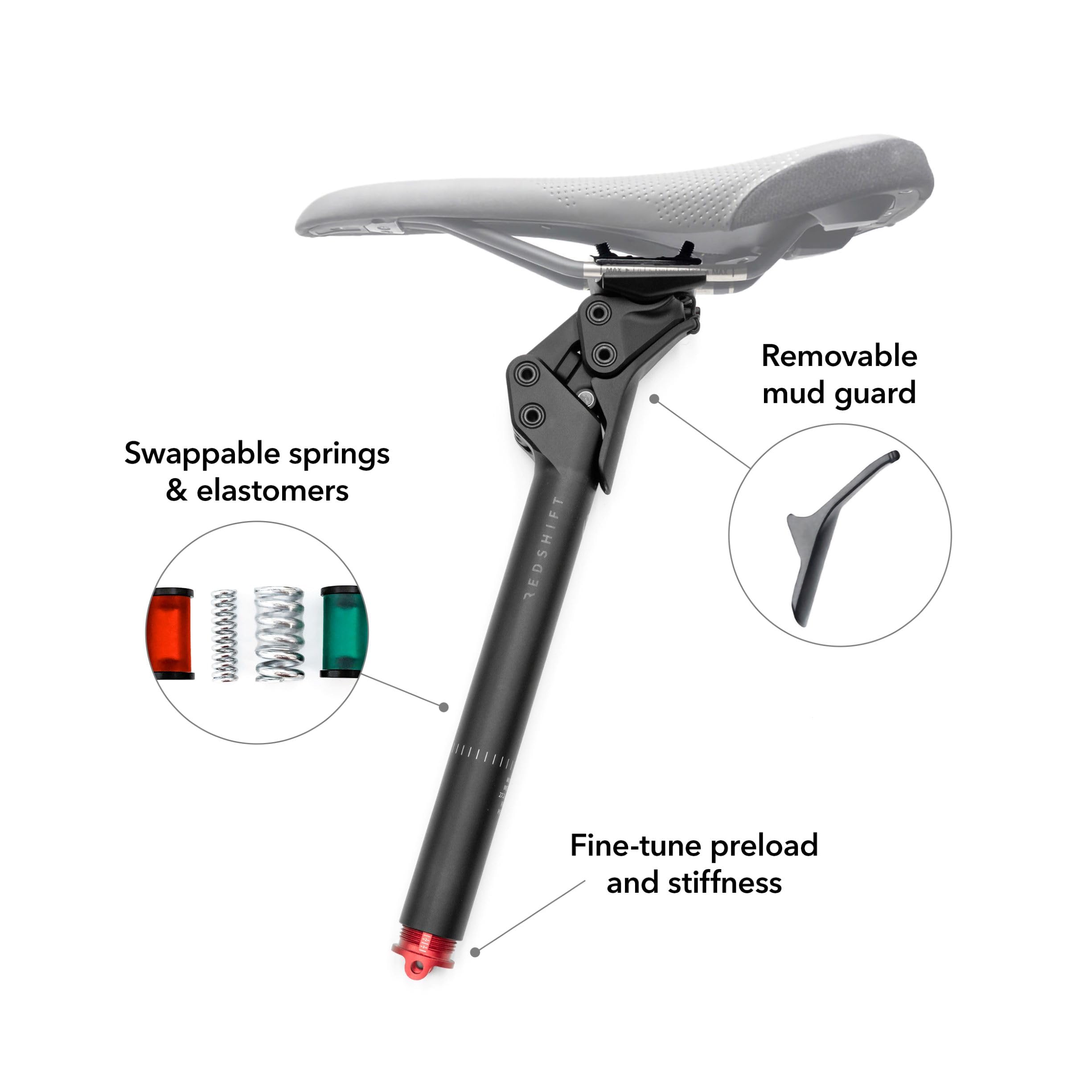 Amazon | Redshift ShockStop PRO Endurance Suspension Seatpost for