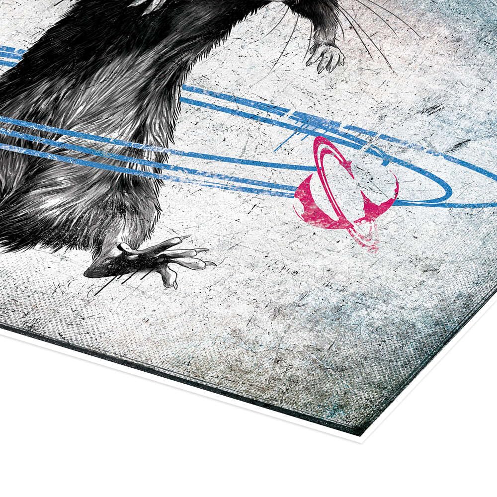 Banksy - Solar System Rat Plakat