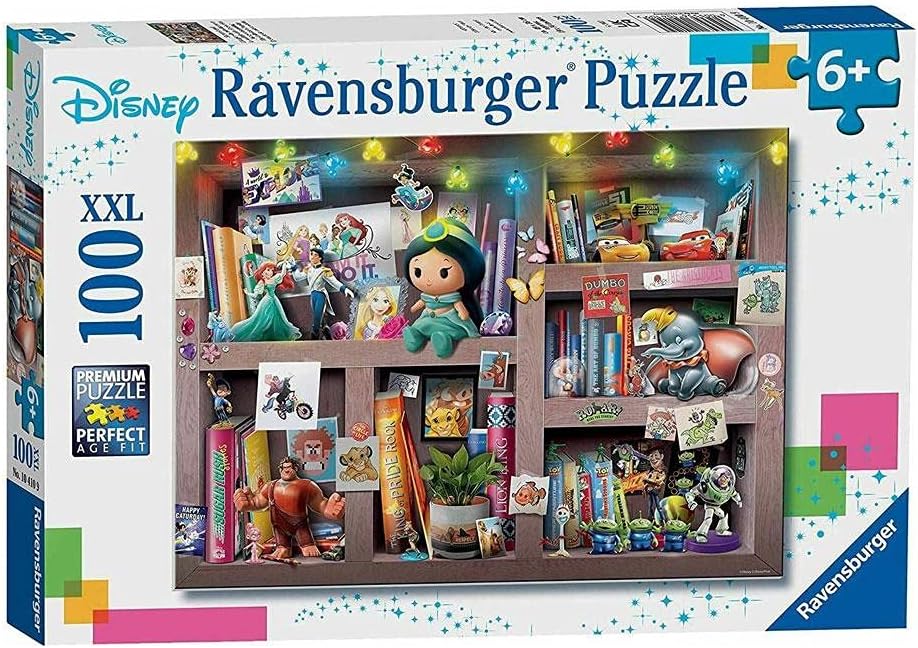 Disney Multicharacter XXL 100 Piece Jigsaw Puzzle for Kids - Every Piece is Unique, Pieces Fit Together Perfectly
