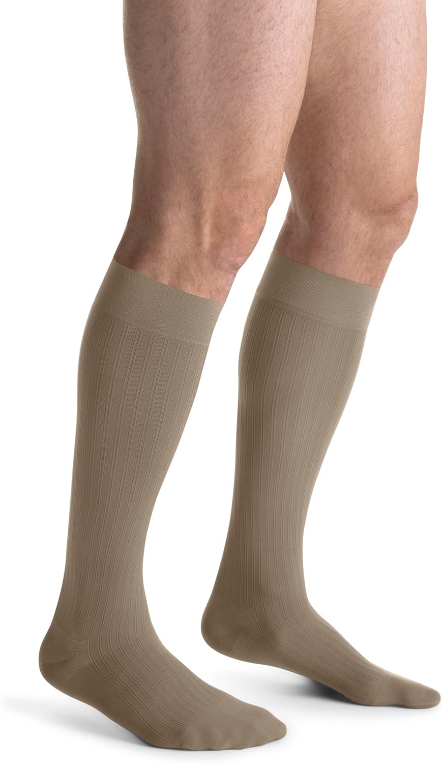 JOBST forMen Ambition, Knee High w/ SoftFit Technology, 15-20 mmHg, Navy, SZ 4