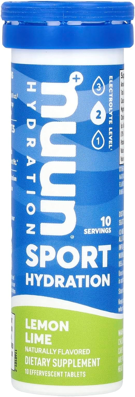 Nuun Active Single Tube - 10 Electrolyte Tablets Lemon Lime, 1.8 Ounce Tube