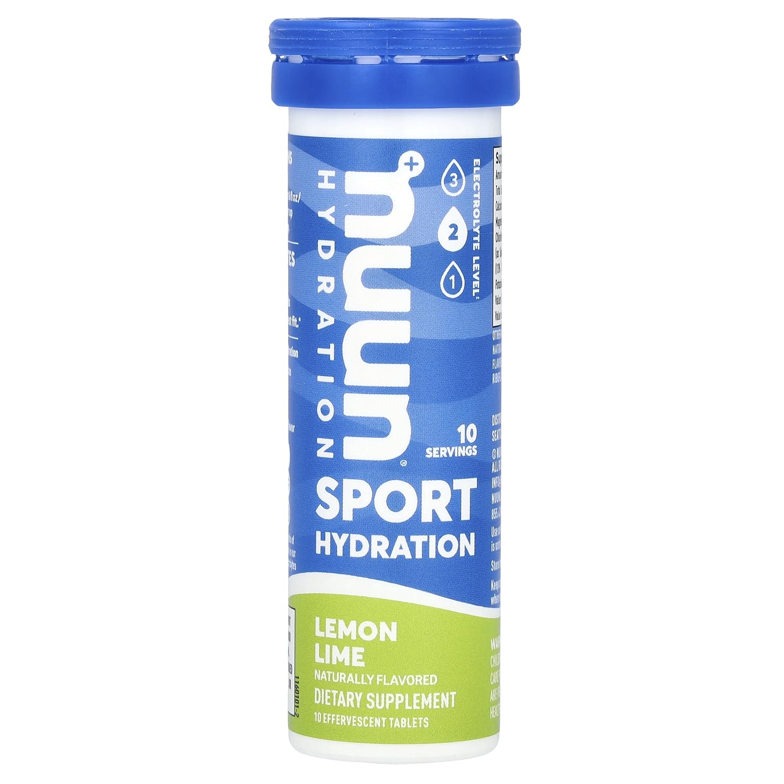Nuun Active Single Tube - 10 Electrolyte Tablets Lemon Lime, 1.8 Ounce Tube