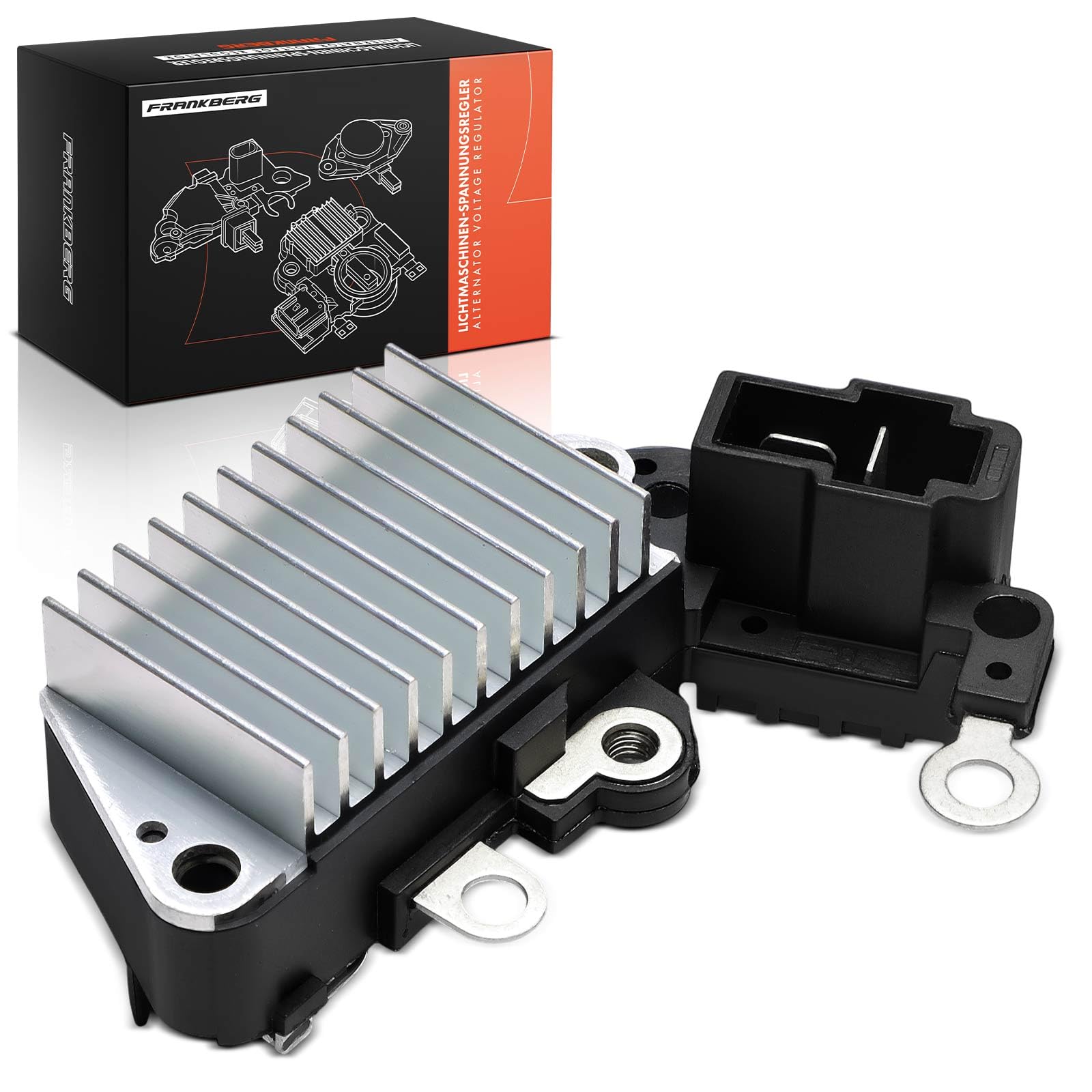 Frankberg Regolatore dell'Alternatore Regolatore di Tensione 2-Poli Compatibile con Feroza Hard Top F300 Feroza Soft Top F300 Hijet Furgone S85 Hijet Pianale/Telaio Porter Furgone Replace# 133872