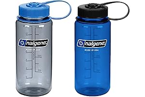 Nalgene Tritan 16oz Wide Mouth Reusable Water Bottle Set - 2-Pack