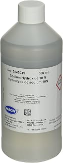 Hach 2545049 Sodium Hydroxide Standard Solution, 10 N, 500 mL