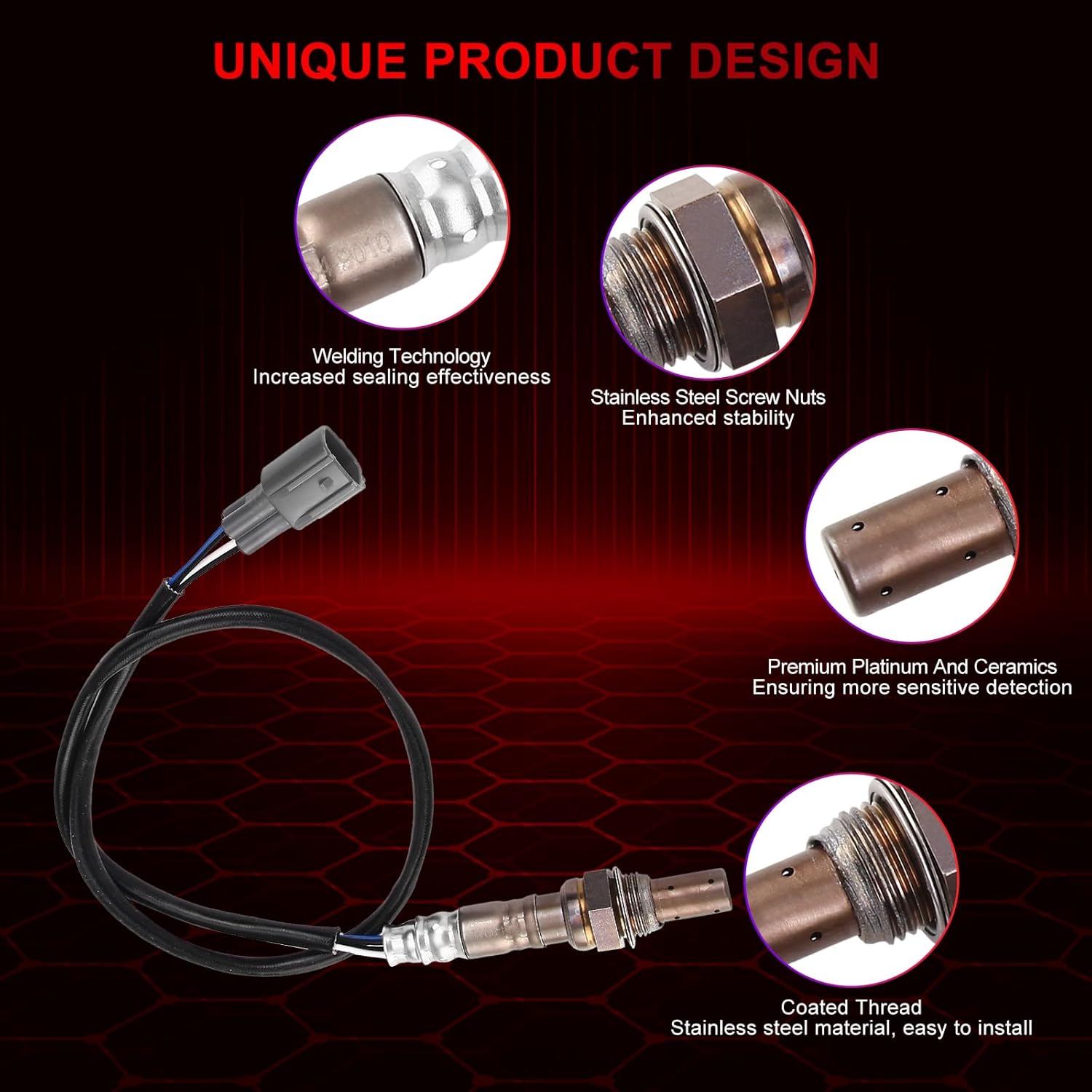 O2 Oxygen Sensor Upstream 234-9010 Compatible with Toyota Camry Solara 2.2L 2.4L L4 2000-2003 for Subaru Outback 3.0L H6 2001-2004 Replace 2349010 213-2841 OS1510 75-3497 ES10930 SG1863